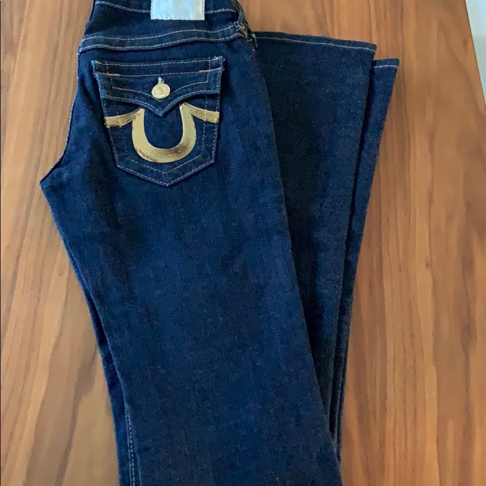 True religion dark blue jeans